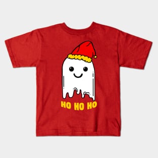 Cute Boo Ghost Ho Ho Ho Kids T-Shirt